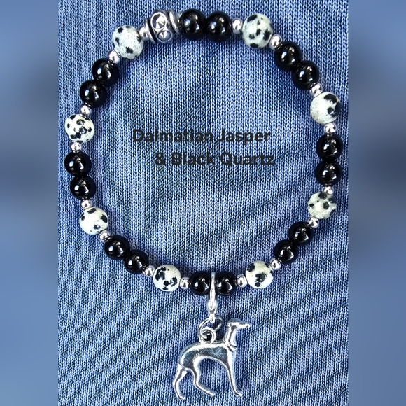 Semi-Precious Stone Unisex Greyhound Bracelets & Rainbow Bridge Memorial Brac. - Picture 6 of 10
